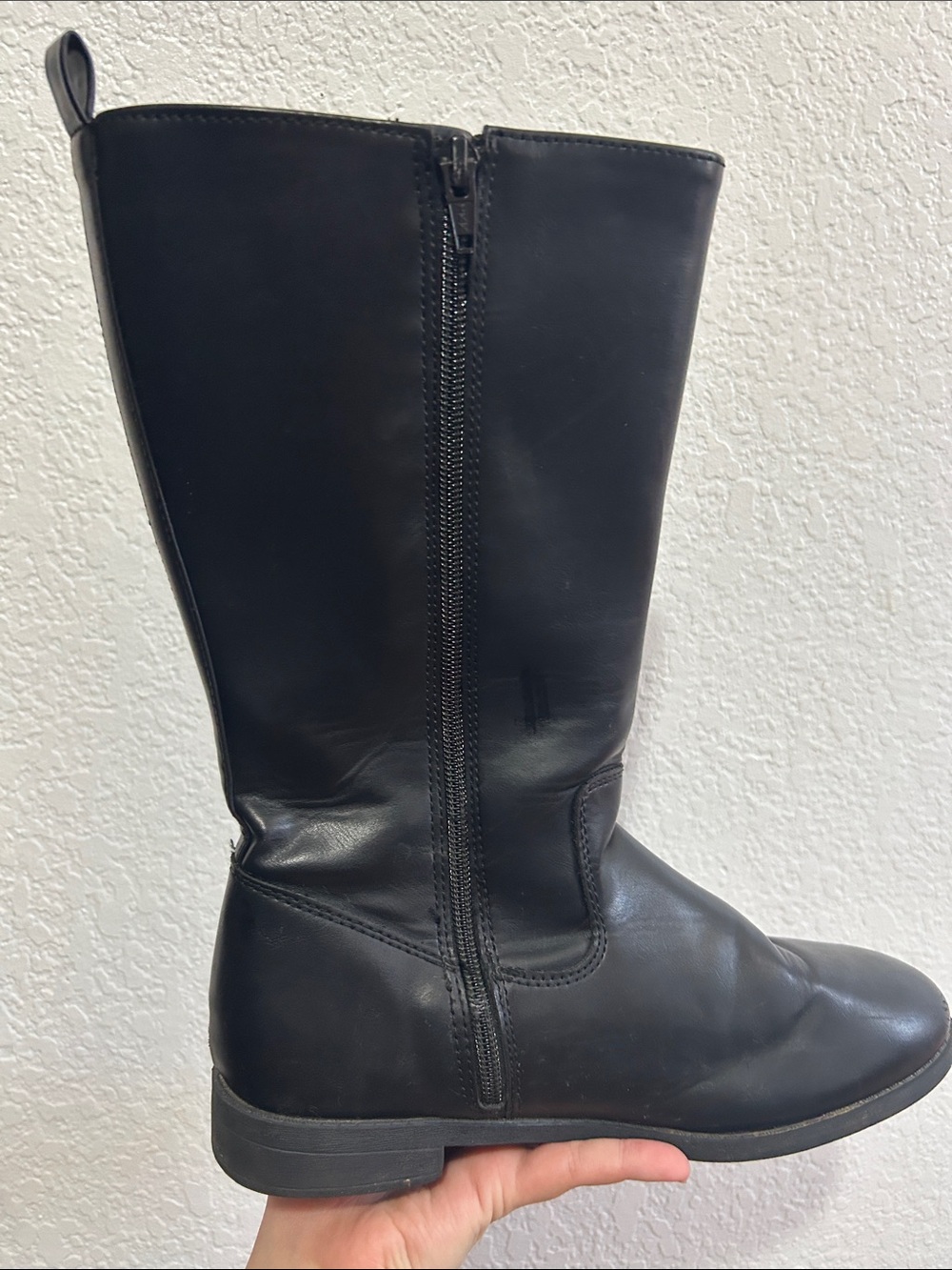 Old Navy Black Tall Side-Zip Riding Boots